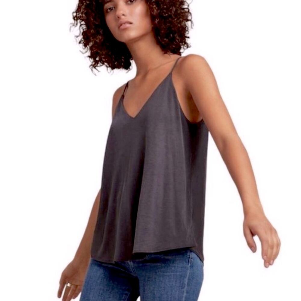 Talula Aritzia Gray Grey Tank Top XXS Lined Boho Summer Spaghetti Strap Shirt